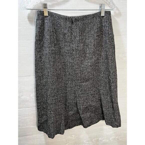Hillard & Hanson Midi‎ Skirt Black Gray Size 4 - Picture 2 of 5